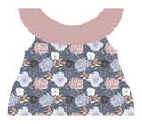 Clothing Set - Newborn - Black Rose/Swan