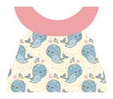 Clothing Set - Newborn - Mommy and Baby Whale