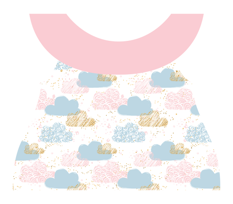 Clothing Set - Newborn - Pastel Clouds