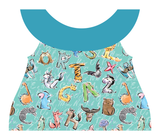 Clothing Set - Newborn - Fun Alphabet Turq