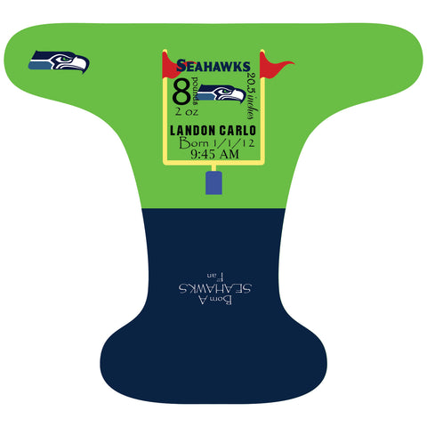 Seahawks Birth Stat - Custom - DAY WITH WINDPRO - Hybrid Fitted